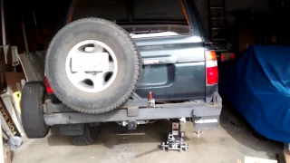 Rear suspension lift (on the cheap) for my Toyota Land Cruiser 80 series. Coil spacers.