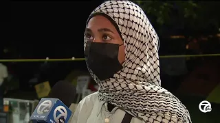 Protesters set up encampment at Wayne State, call for divestment of funds to Israel