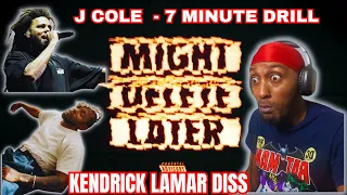 J COLE RESPONDS TO KENDRICK WITH A WARNING SHOT  | J COLE  - 7 MINUTE DRILL (REACTION)