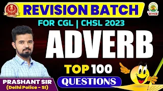 🔴 DAY 08 || FREE Revision Batch || ADVERB || English By Prashant Sir #ssccgl2023