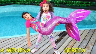 MINHA AMIGA VIROU UMA  SEREIA AQUÁTICA / MY FRIEND TURNED INTO A MERMAID