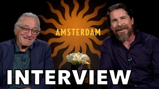 Christian Bale and Robert De Niro Talk AMSTERDAM and Acting Opposite THE JOKER | Interview