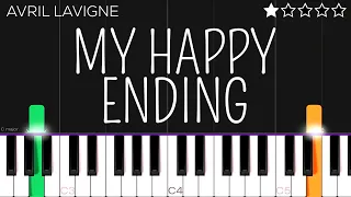 Avril Lavigne - My Happy Ending | EASY Piano Tutorial