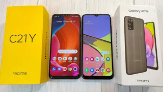 realme C21Y vs Samsung Galaxy A03s - Что выбрать? Сравнение Ультрабюджетников