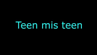 Mari-Liis Teen mis teen