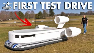 First Test Drive Of Our Hovercraft