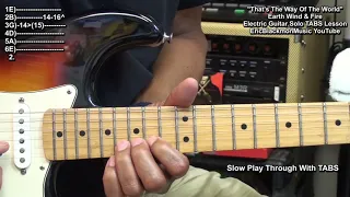 That's The Way Of The World Earth Wind & Fire Guitar SOLO Lesson @EricBlackmonGuitar