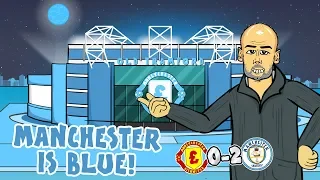 🔵0-2! Manchester is BLUE!🔵 Man Utd vs Man City 2019 (Parody Song Goals Highlights)