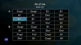 All Of Me - Backing Track Tempo 120 (Aun Chatchai)