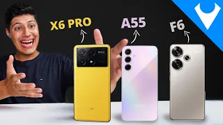 Poco X6 PRO vs Poco F6 vs Galaxy A55 qual a MELHOR OPÇÃO para 2024?