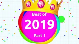 Crystal's BEST AGAR.IO MOMENTS 2019 Part 1 | Agario Compilation