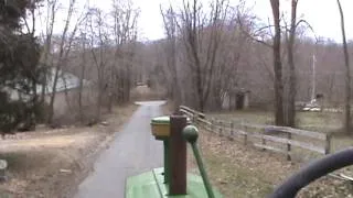 Taking a ride on a John Deere 820 diesel two cylinder tractor