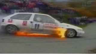 Rally crashes