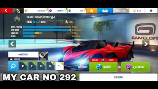 Asphalt 8, Buying Devel Sixteen Prototype and Upgrading Max And Playing Mastery