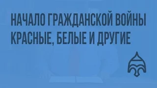 Начало Гражданской войны. Красные, белые и другие. Видеоурок по истории России 11 класс