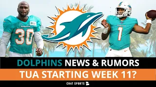 Dolphins Rumors: Tua Starting Week 11? Injury News On Jacoby Brissett, Jason McCourty, Will Fuller