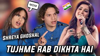 Latinos react to Tujhme Rab Dikhta Hai by Shreya Ghoshal live at Sony Project