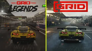 Grid Legends vs Grid 2019 PS5 Graphics Comparison - Red Bull Ring Rain Effect