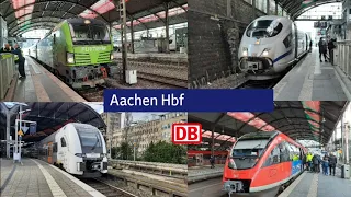 Züge am Bahnhof Aachen Hbf - 2. März 2024 Treinen op station Aachen Hbf - 2 maart 2024