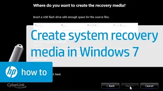 Creating System Recovery Media in Win 7 for HP and Compaq Desktop PCs | HP Computers | HP Support