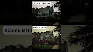 Xiaomi Mi11 Ultra vs iPhone 12 Pro Max Night Mode Camera Test (😱Shocking Result) #shorts