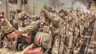 US Military Soldiers, Airmen In Airborne Operations