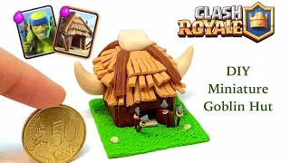 DIY Clash Royale Miniature Goblin Hut - Polymer clay tutorial