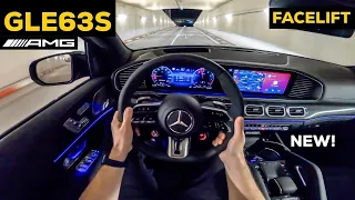 2024 MERCEDES AMG GLE 63 S NEW Facelift BRUTAL Family SUV?! NIGHT POV DRIVE BRUTAL V8 Sound