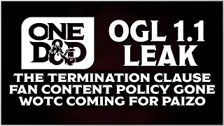 One D&D OGL 1.1 Leak | Everything I Have Heard