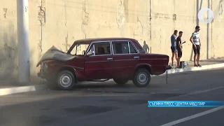 ДТП в Бендерах: автомобиль врезался в столб