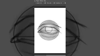 How to draw Realistic Eye #photoshop #realisticdrawing #howtodraweasy  #digitalart #blackandwhite