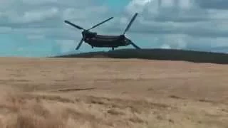 RNLAF Chinook at RAF Spadeadam