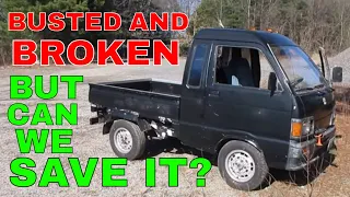 WILL IT DRIVE? Clapped Out Daihatsu Mini Truck w/ Blown Engine