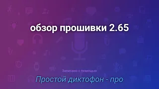 Обзор прошивки версии 2.65 на тифлоплеере Войса