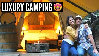 We went GLAMPING in BIG SUR CALIFORNIA (Couple's Travel Vlog)