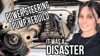 1JZ S13  POWER STEERING PUMP REBUILD - IT WAS A DISASTER!!