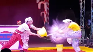 Beau and Fips Comedy slosh act at Zippos Circus