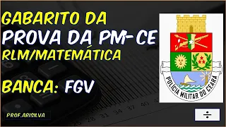 GABARITO PM-CEARÁ-BANCA FGV