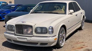 Copart Car previews before auction. A Bentley Arnage for $30,000 Wow