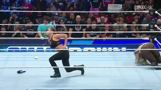 Ronda Rousey brutally attacks Adam Pierce on WWE Smackdown 09/2/22