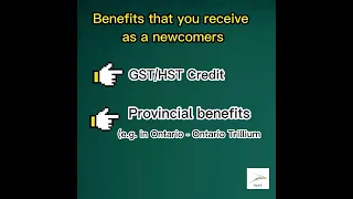 Welcome to Canada - GST/HST credit