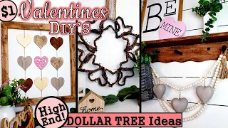 $1 HIGH END VALENTINES DAY DIY'S | MODERN DOLLAR TREE Home Decor Ideas 2021