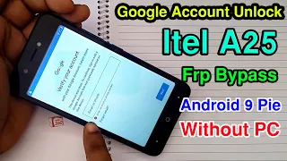 Itel A25  Frp Bypass l Itel (L5002) Google Account Unlock Android 9 Pie Without PC