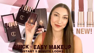 NEW! Charlotte Tilbury Quick & Easy 5 Minute Makeup Kits Review | Super Chic