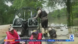 Hundreds rescued from flooding in Texas as waters continue rising