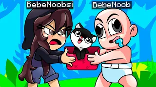 BEBE NOOB Y NOOBSI ADOPTAN UNA NUEVA MASCOTA 😍 MINECRAFT TROL + ROLEPLAY