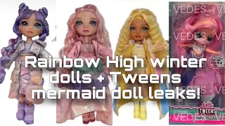 RAINBOW HIGH NEWS! Winter Bella, Sunny and Violet dolls + OMG Tweens mermaids!