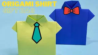 Origami Shirt Gift Bag | Easy Gift Bag Ideas