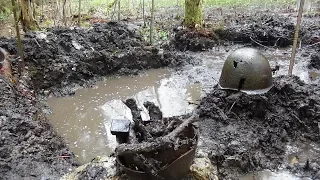 Раскопки в Рамушевском коридоре смерти /  Excavations of Soviet soldiers WW2