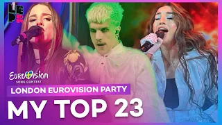 🇬🇧 Eurovision 2024 - London Eurovision Party | My Top 23 (ESC 2024 Pre Parties)